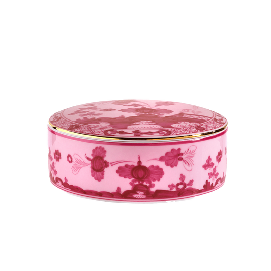 Ginori 1735 Oriente Italiano Porpora Round Box with Cover | 5in