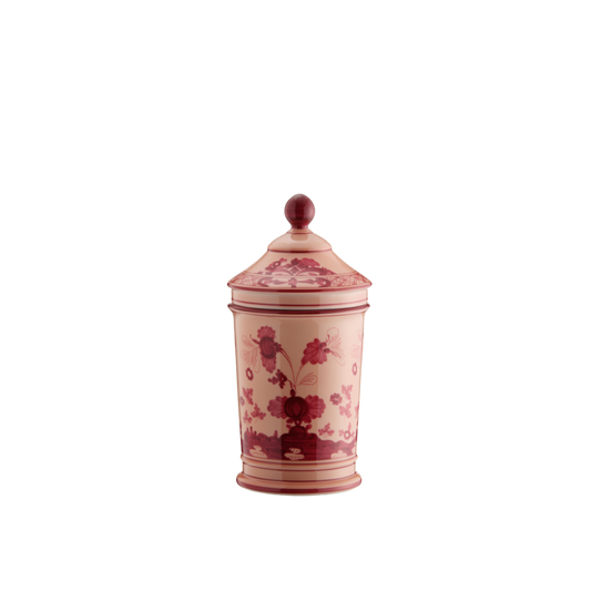 Ginori 1735 Oriente Italiano Vermiglio Pharmacy Vase with Cover | 8in
