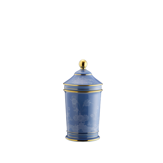 Ginori 1735 Oriente Italiano Pervinca Pharmacy Vase with Cover | 8in