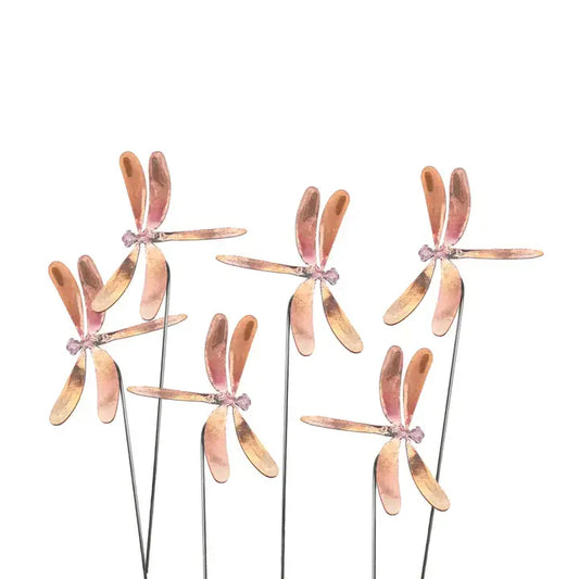 Copper 1in Dragonfly Flower Spike | 12in