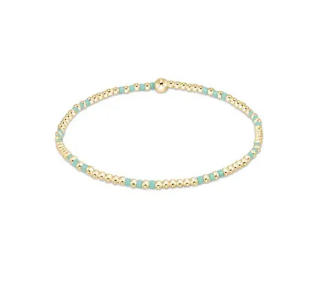 eNewton Hope Joy 2mm Bead Bracelet | Mint