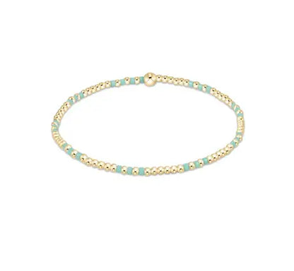 eNewton Hope Joy 2mm Bead Bracelet | Mint