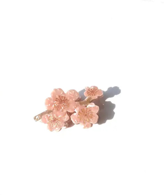 Hand Painted Claw Clip | Cherry Blossom