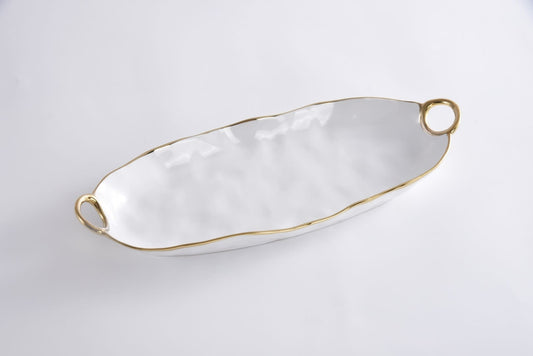 Deep Long Server | White + Gold