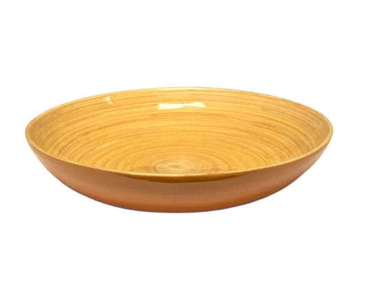 Bamboo Classic Fruit Bowl | 11.8 x 2in Caramel