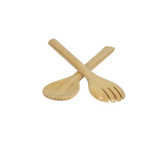 Bamboo Classic Salad Server Set | 10.7in Nature
