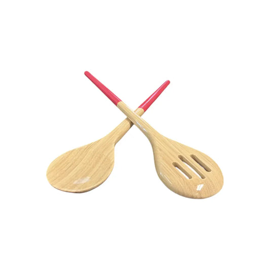 Bamboo Classic Refined Server Set | 12.8in Fuchsia