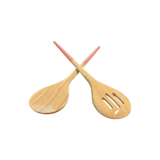 Bamboo Classic Refined Server Set | 12.8in Light Pink