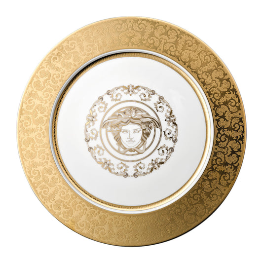 Versace Medusa Gala Gold Service Plate | 13in