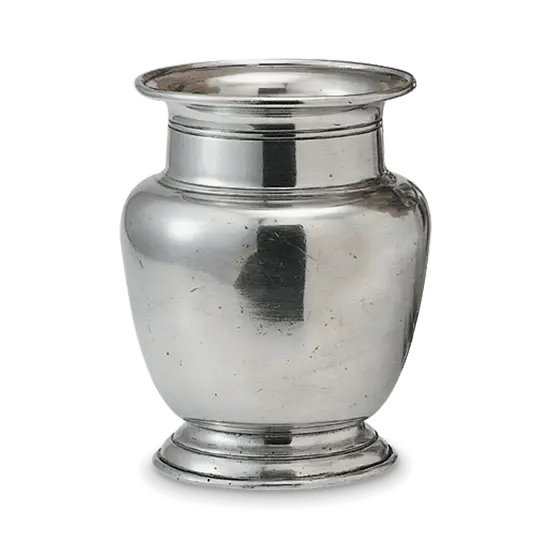 Match Pewter Rimmed Vase | Medium 5.5in