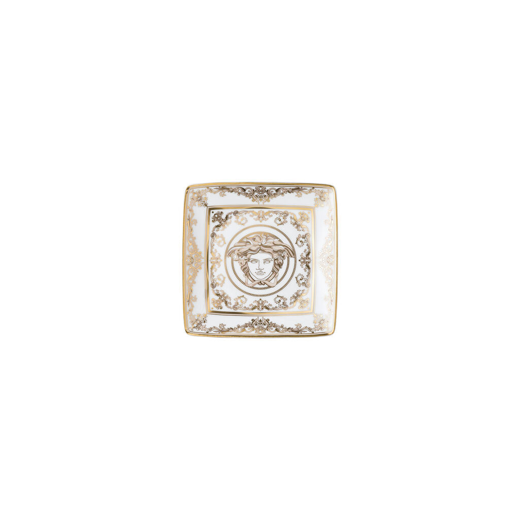Versace Medusa Gala Square Canape Dish | 4.75in