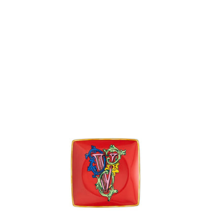 Versace Alphabet Square Canape Dish Set | 4.75in VERSACE