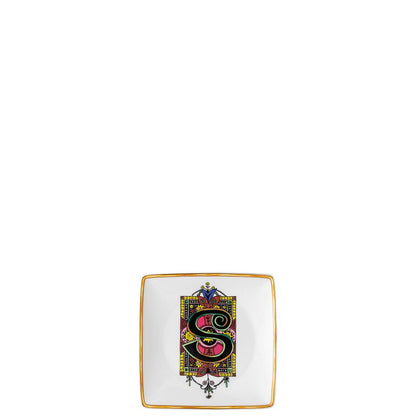 Versace Alphabet Square Canape Dish Set | 4.75in VERSACE