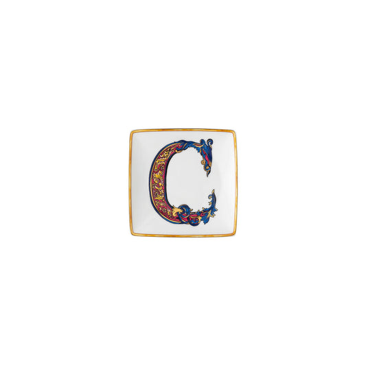 Versace Alphabet Square Dish | 4.75in C
