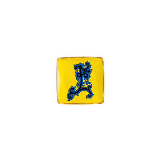 Versace Alphabet Square Dish | 4.75in E