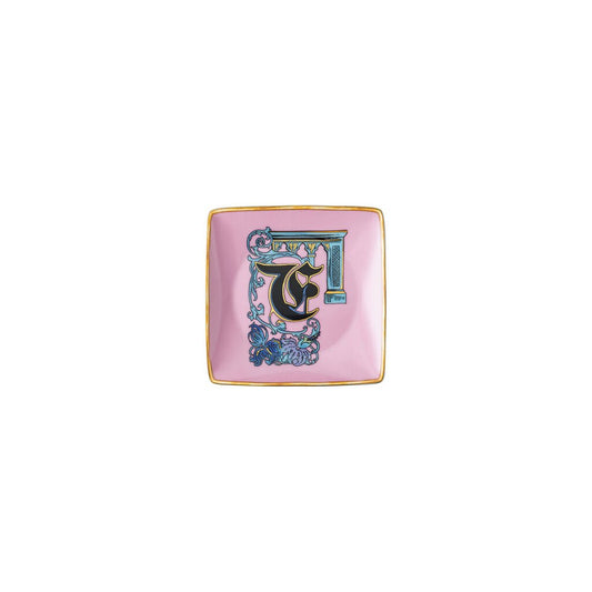 Versace Alphabet Square Dish | 4.75in F