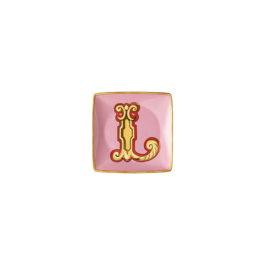 Versace Alphabet Square Dish | 4.75in L