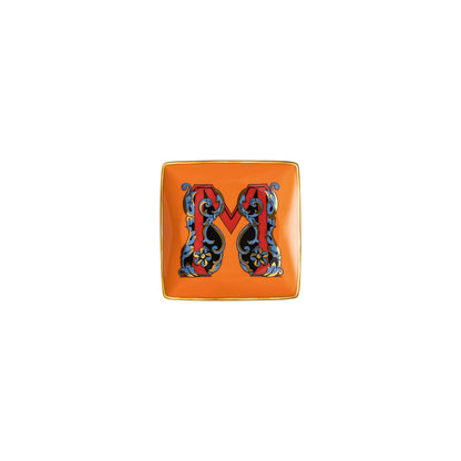 Versace Alphabet Square Dish | 4.75in M