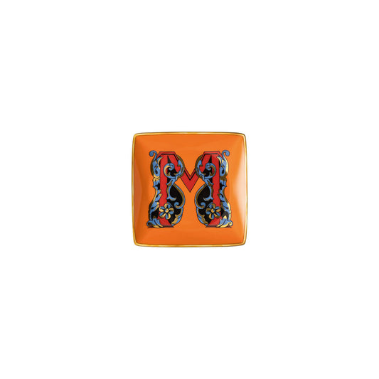 Versace Alphabet Square Dish | 4.75in M