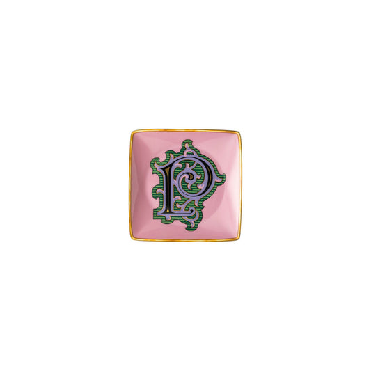 Versace Alphabet Square Dish | 4.75in P