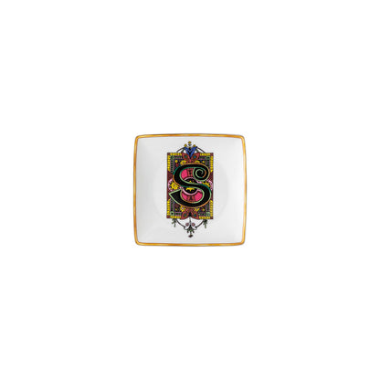 Versace Alphabet Square Dish | 4.75in S