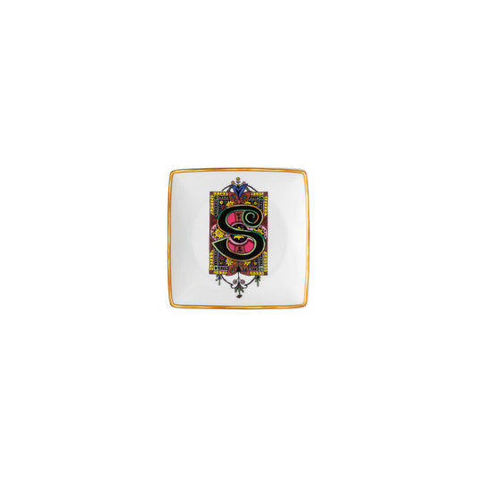 Versace Alphabet Square Dish | 4.75in S