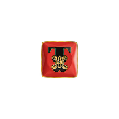 Versace Alphabet Square Dish | 4.75in T