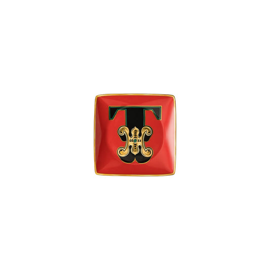 Versace Alphabet Square Dish | 4.75in T