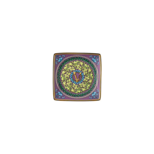 Versace Barocco Mosaic Square Canape Dish | 4.75in