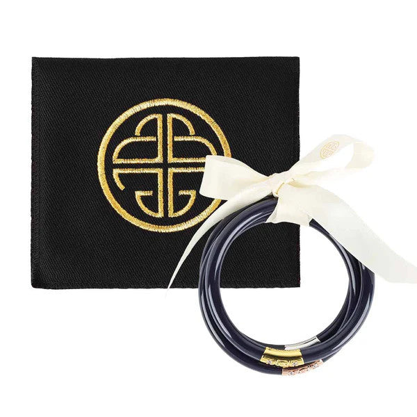 Budha Girl Three Kings All Weather Bangles S/3 Navy M