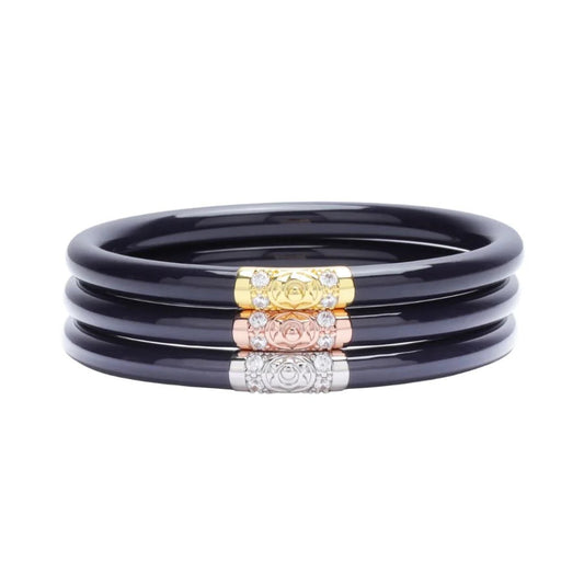 Budha Girl Three Kings All Weather Bangles S/3 Navy M