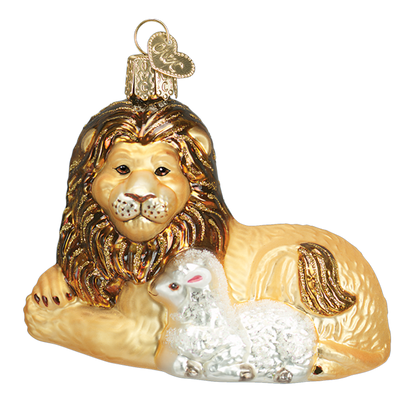 Lion And Lamb Ornament