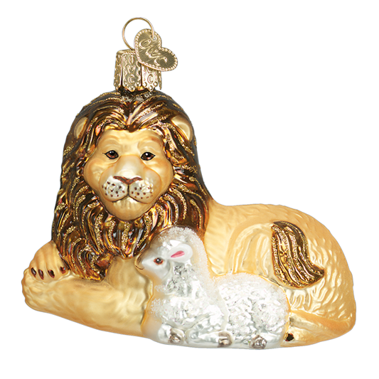 Lion And Lamb Ornament