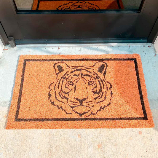 Tiger Coir Doormat | Natural + Black 30x18