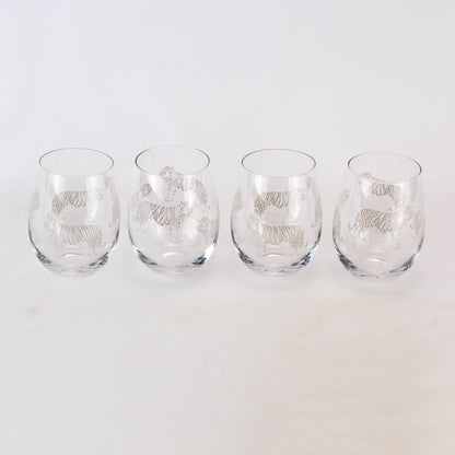Tiger on the Prowl Wine Glass | 16oz