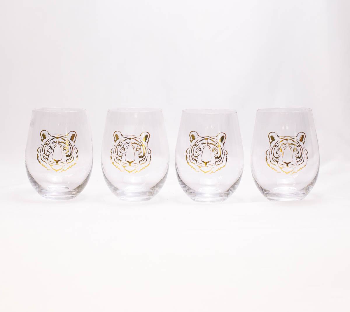 Tiger Stemless Wine Glass | 16oz