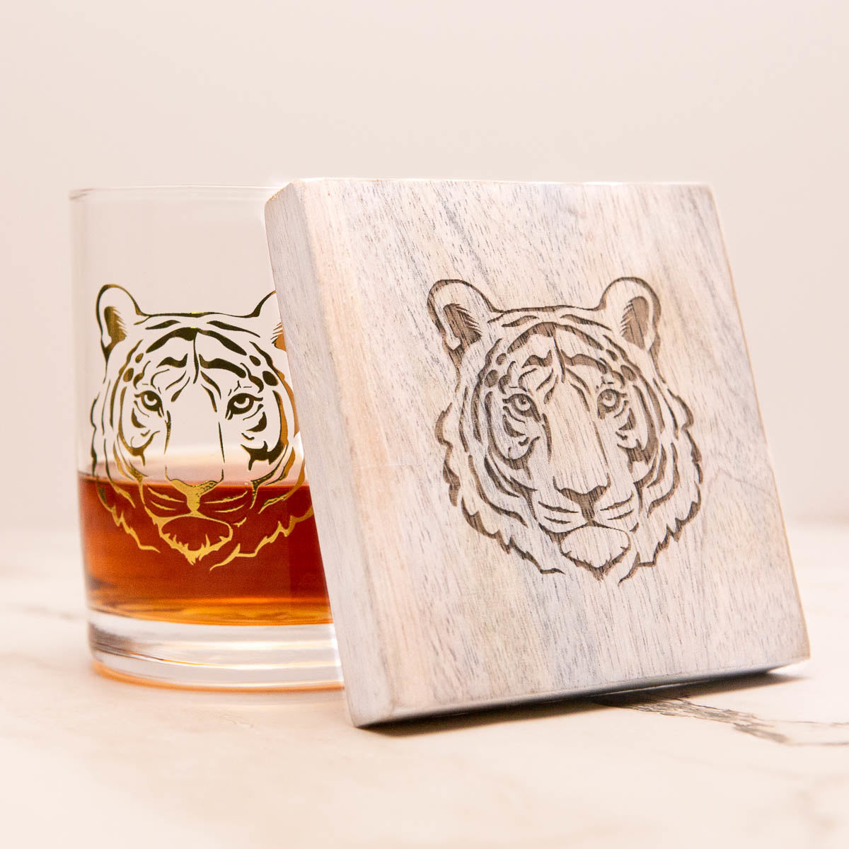 Tiger Rocks Glass | 13oz