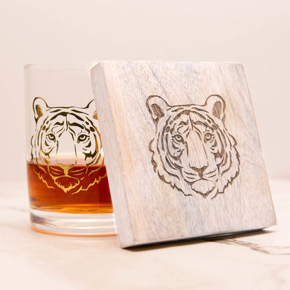 Tiger Rocks Glass | 13oz