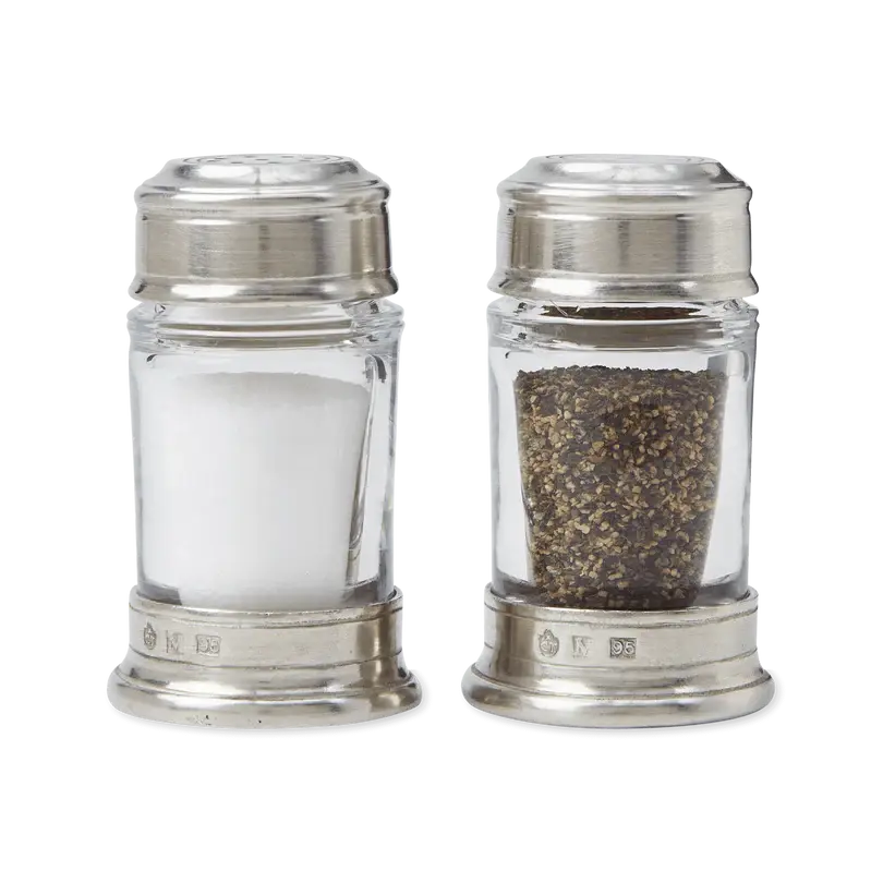 Match Pewter Salt + Pepper Shaker Set | 3.4in