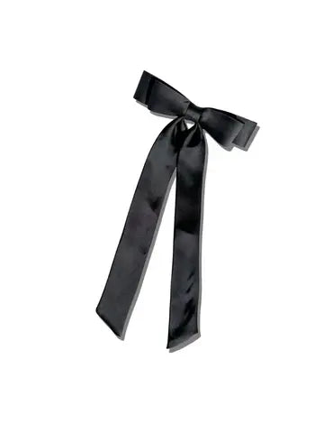 Perfect Slim Satin Bow | Black