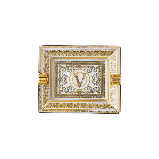 Versace Virtus Gala Ashtray | 6.25in White
