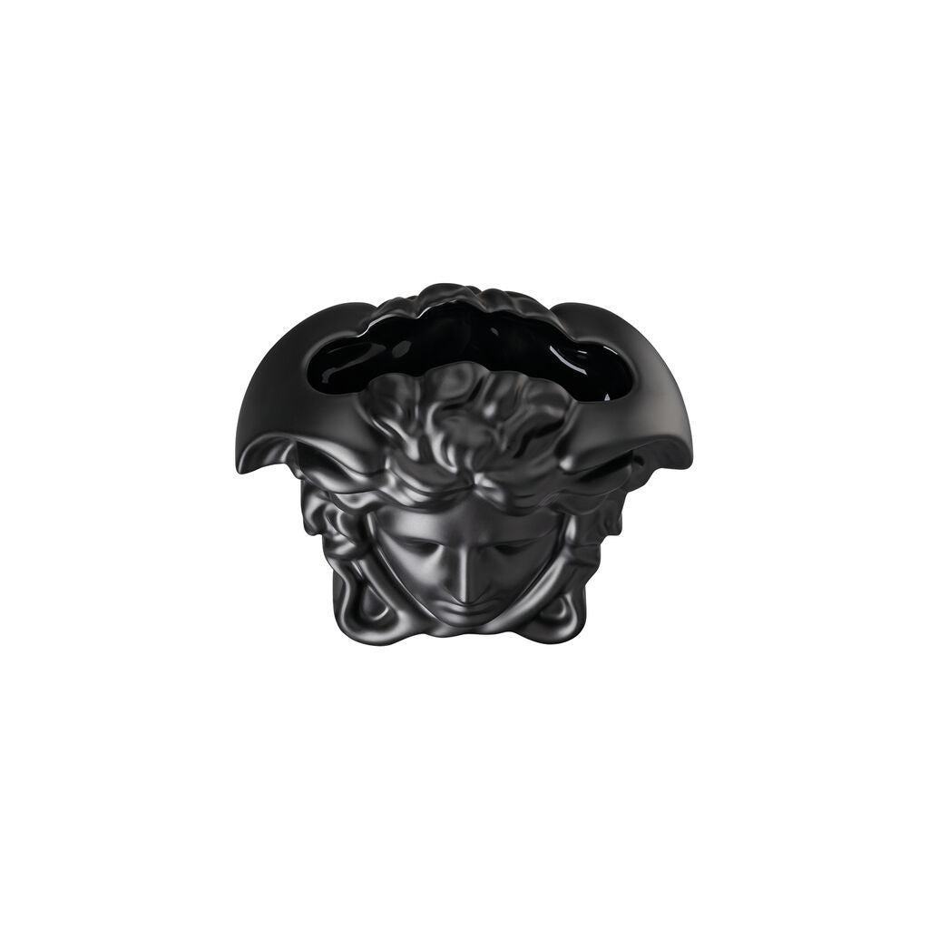 Versace Medusa Grande Vase | 6in Black