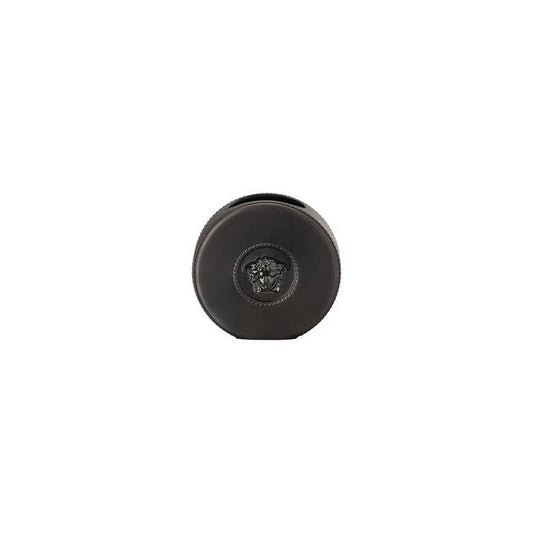 Versace La Medusa Round Mini Vase | 4in Black