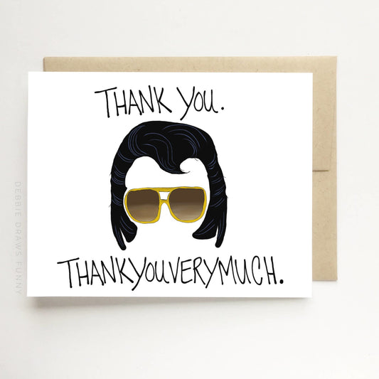 Elvis "Thank You Very Much" Thank You Card