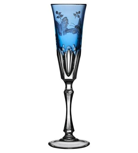 Varga Crystal Champagne Flute | Springtime Sky Blue 4oz
