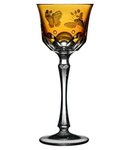 Varga Crystal Wine Glass | Springtime Amber 6oz