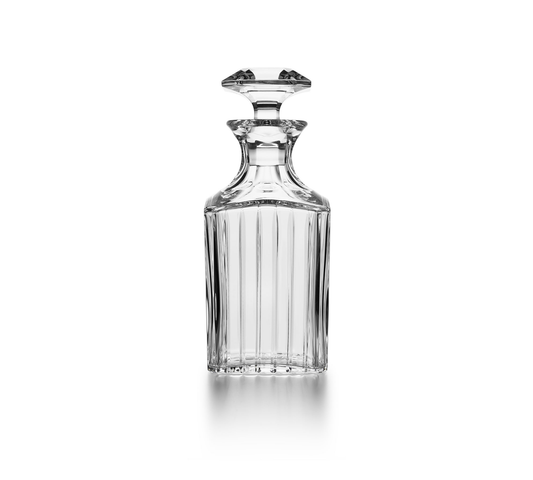 Baccarat Crystal Harmonie Square Liquor Spirit Wine Whiskey Bottle Decanter + Stopper | 9.65in + 30.43oz