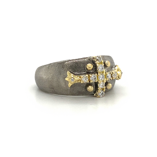 Pointed Cross Ring 7