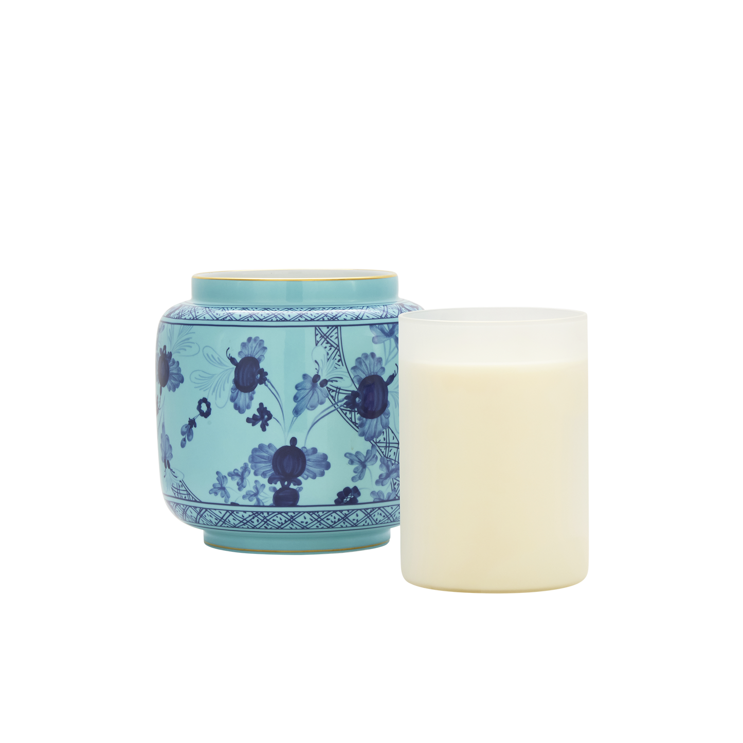 Ginori 1735 Oriente Italiano Iris Scented Candle Holder Vase | 7in
