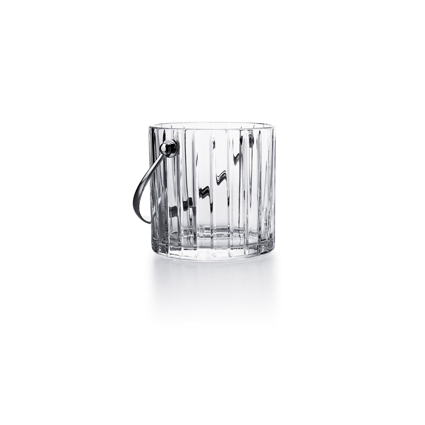 Baccarat Crystal Harmonie Ice Bucket with Stainless Steel Handles | 4.92in + 33.81oz